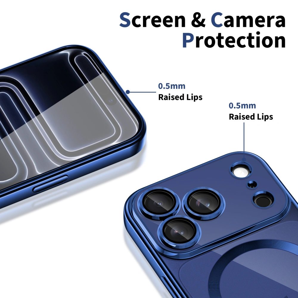 Tech-Protect MagFlex MagSafe iPhone 17 Pro Max, lesklá modrá