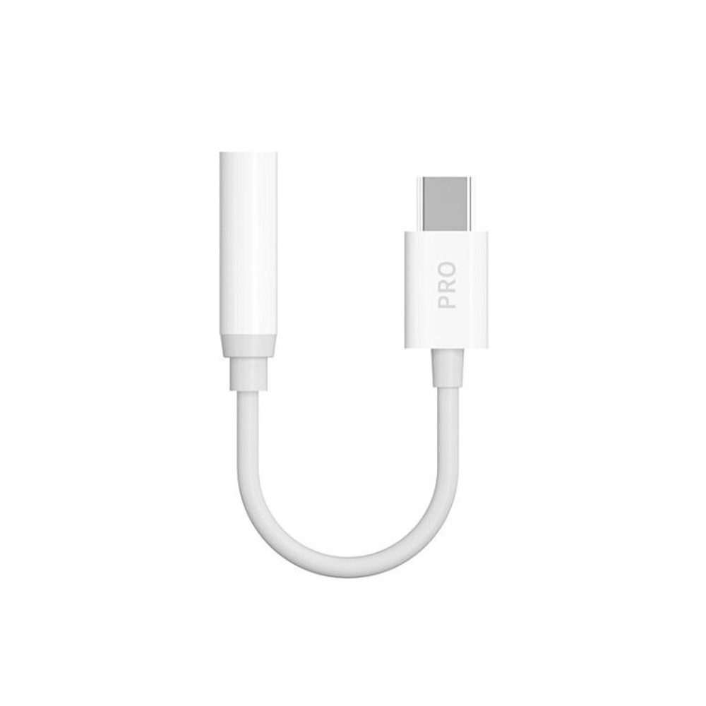 Dudao Adaptér USB-C - Jack 3,5 Mm. Biely (L16CPro White)