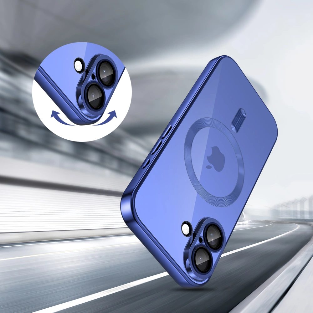 Tech-Protect MagFlex MagSafe iPhone 17, lesklá modrá