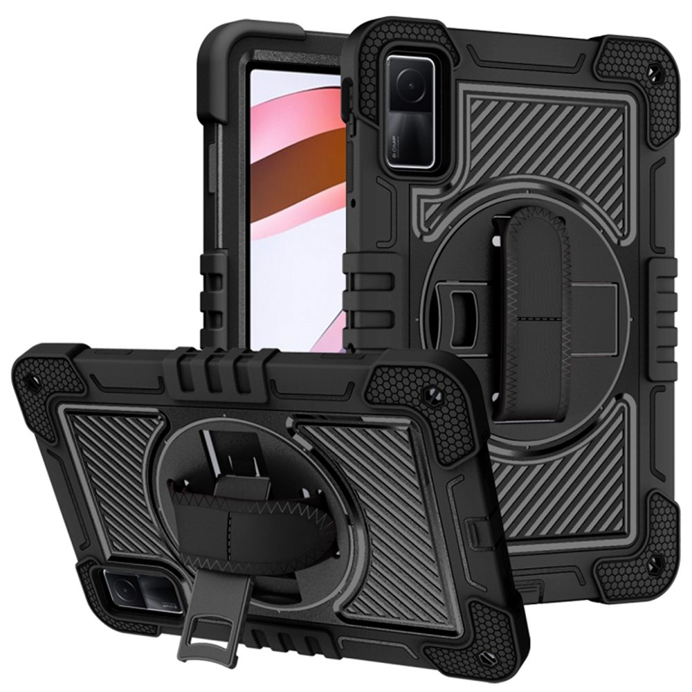 Techsuit StripeShell 360, Xiaomi Redmi Pad, Crni