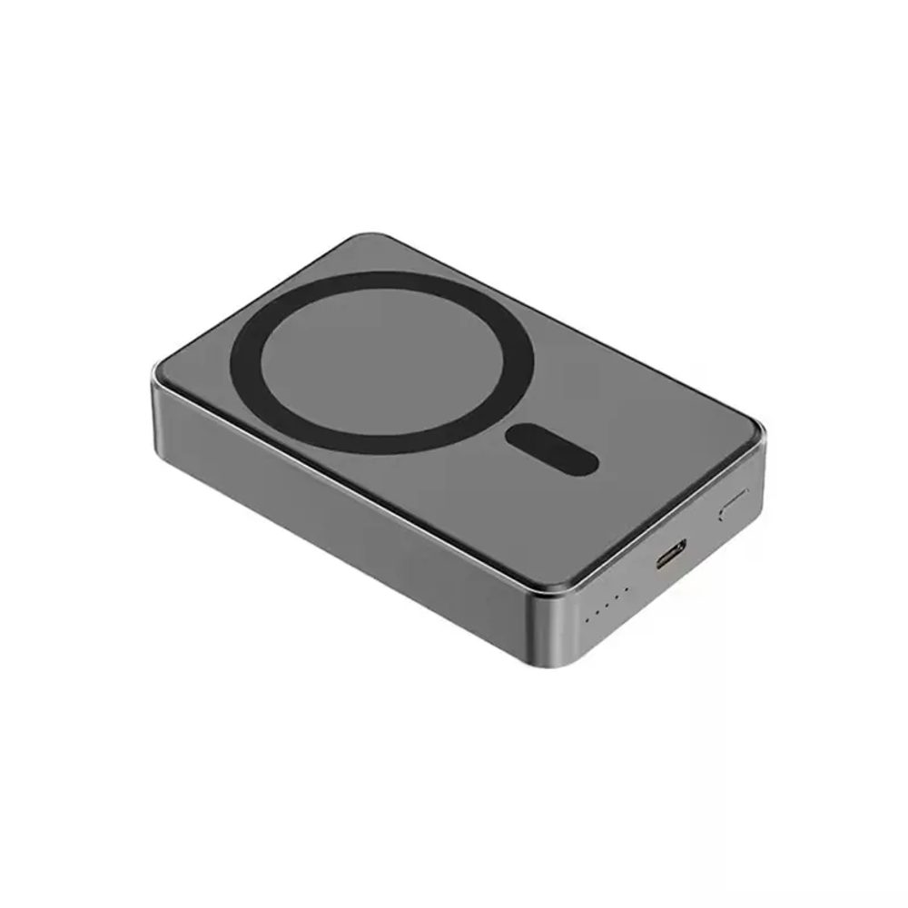 Aluminijska ultratanka Mini Magsafe prijenosna baterija, 10000mAh, 22,5W, crna
