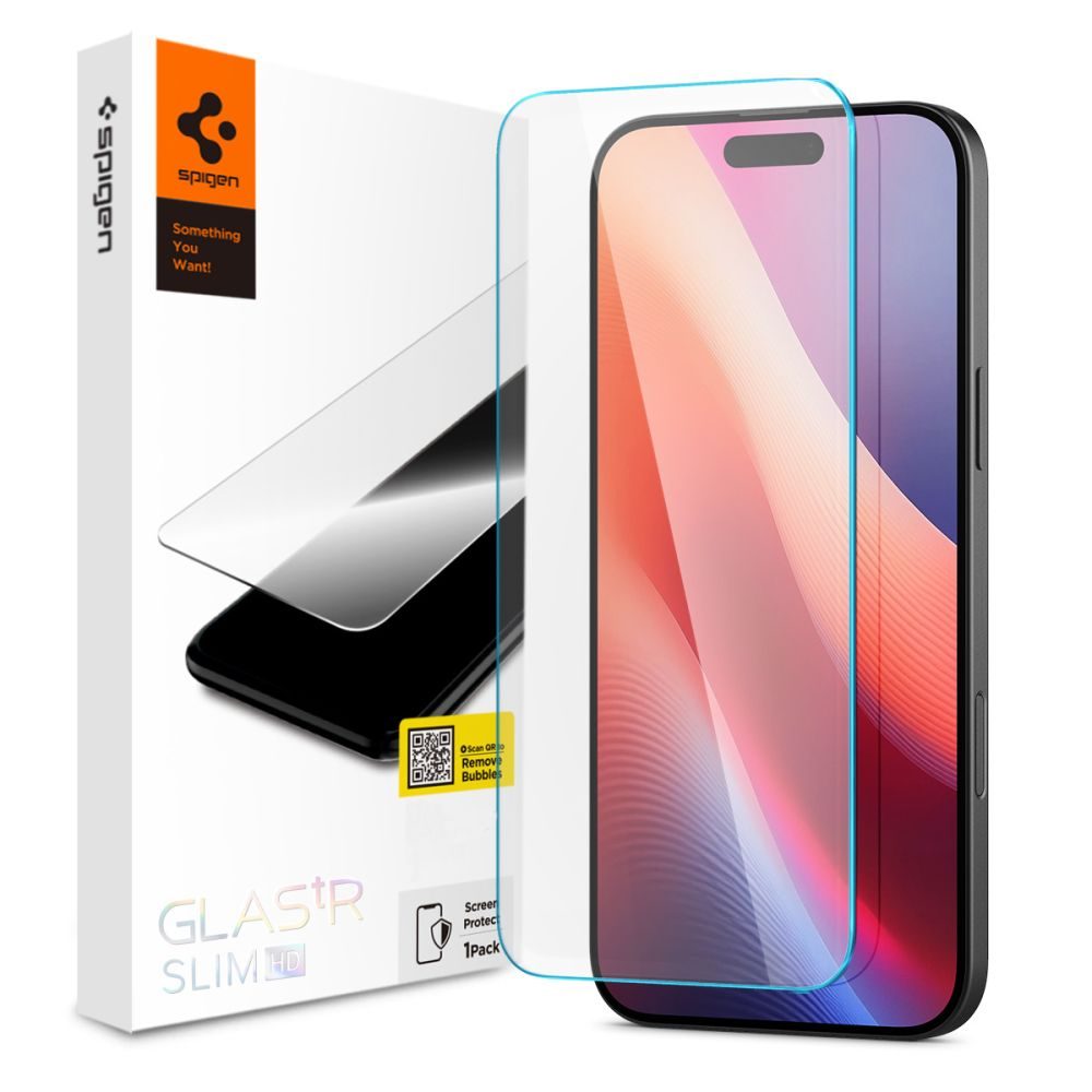 Spigen Glas.Tr Slim Folie de sticlă securizată, iPhone 15 / 16