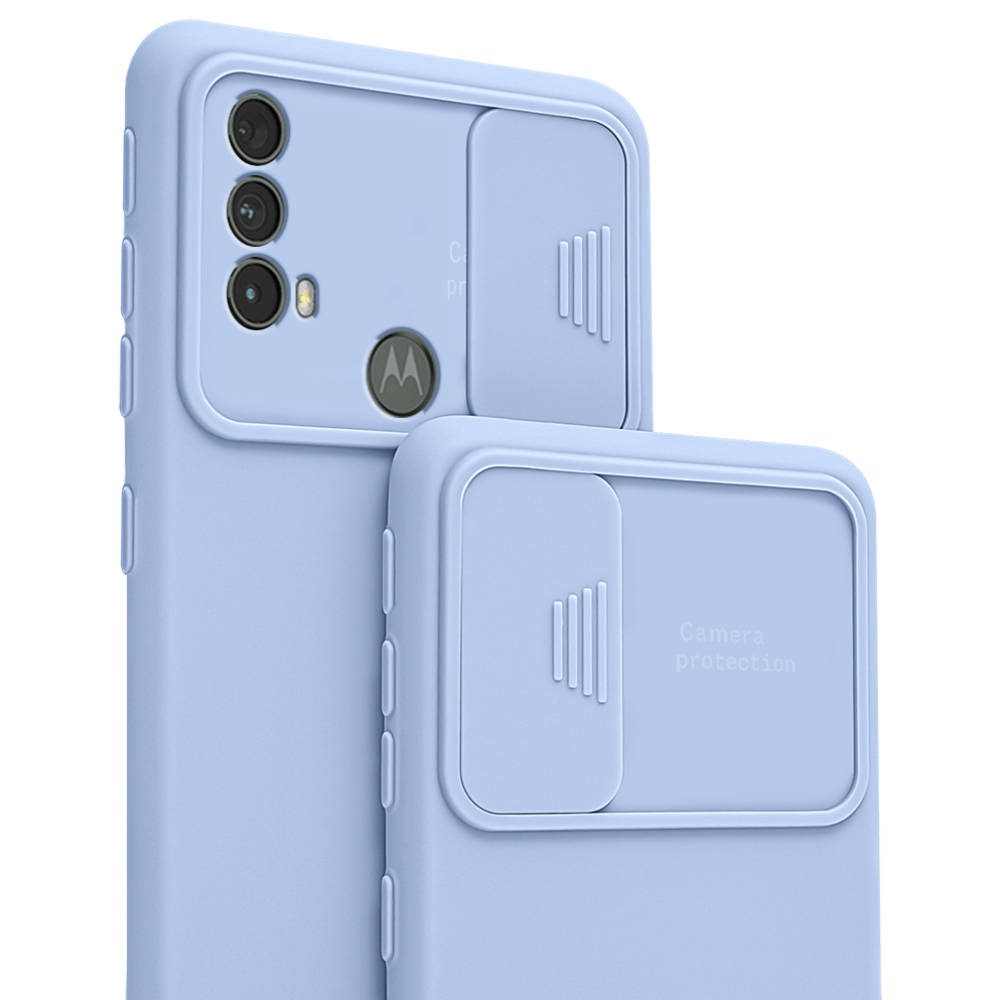 Husă Nexeri Cu Capac Pentru Cameră, Samsung Galaxy M52 5G, Albastru Deschis