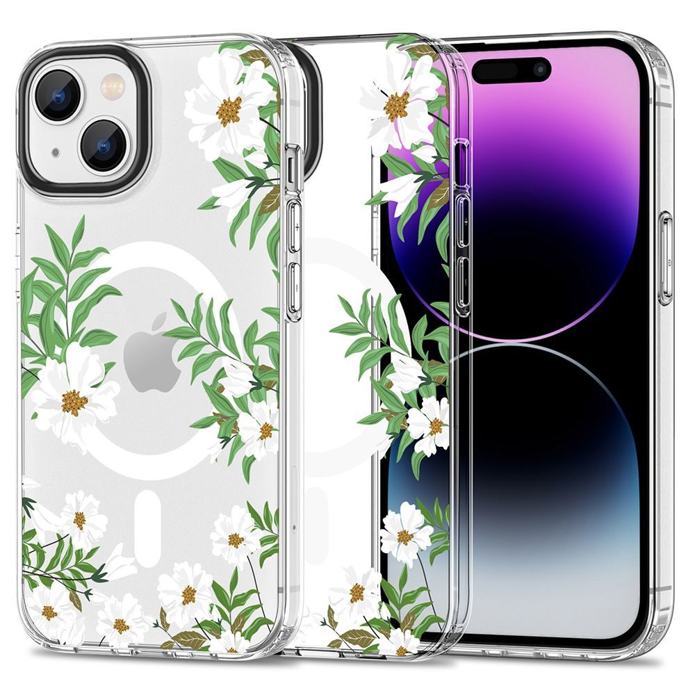 Tech-Protect Magmood, IPhone 15, Tavaszi Százszorszép