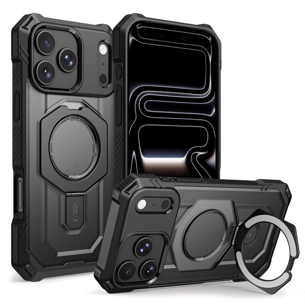 Tech-Protect MagForce MagSafe, iPhone 17 Pro / 18 Pro, negru mat