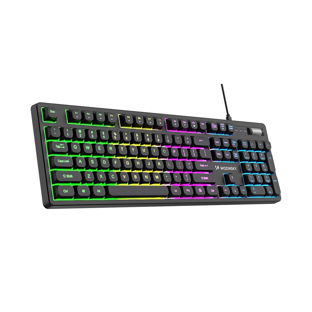Wozinsky WKG-200 RGB Herní klávesnice s kolečkem pro posun, černá