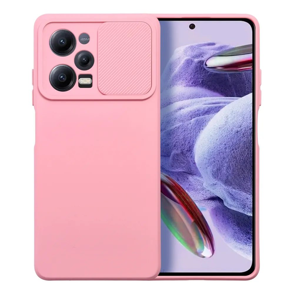 Slide obal, Xiaomi Redmi Note 12 5G, růžový