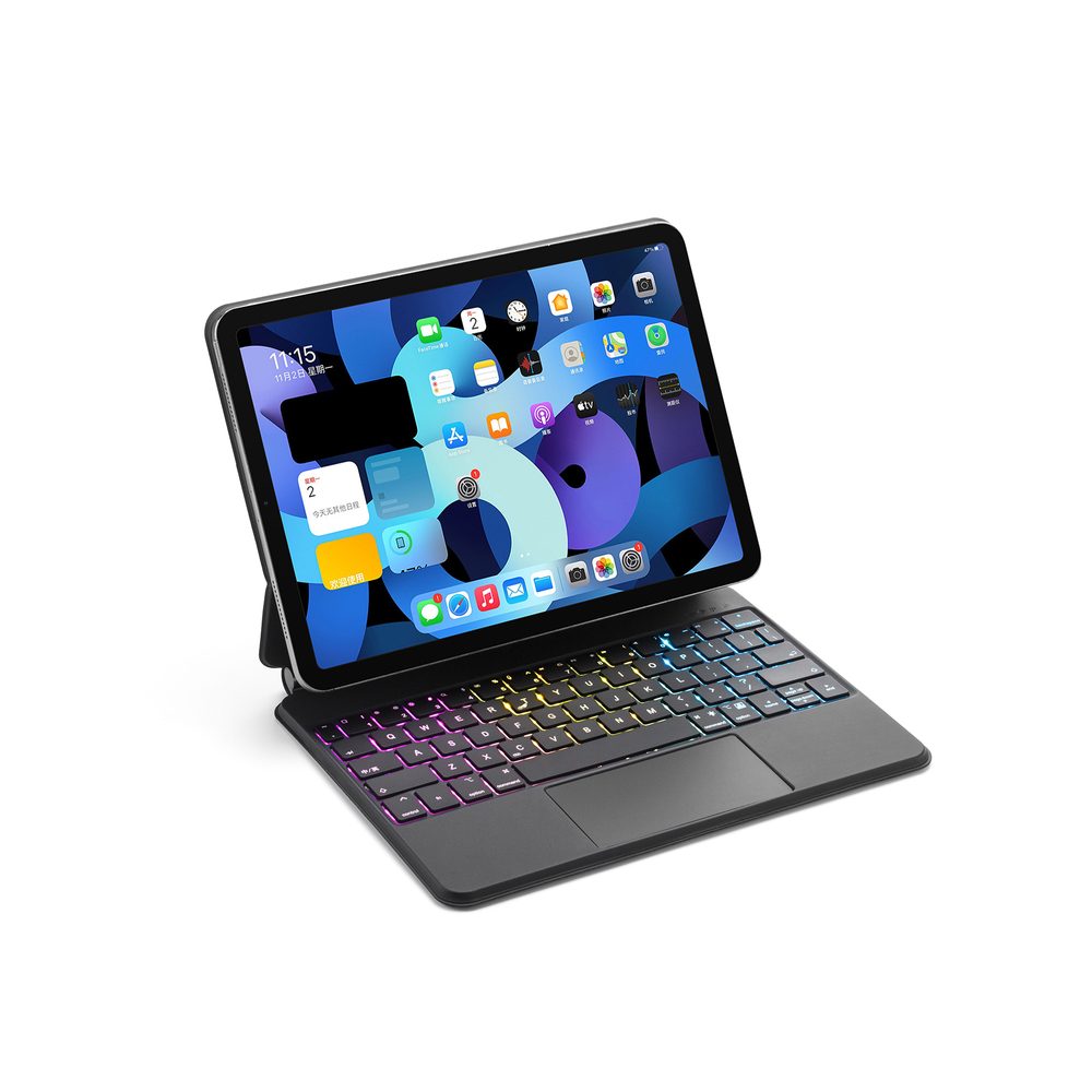 JP Magnetic Keyboard MK04 pouzdro na tablet, iPad Pro 12.9, 2018 / 2020 / 2021 / 2022, iPad Air 13 2024, černé