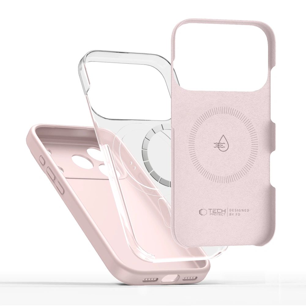 Tech-Protect Silicone MagSafe, iPhone 17 Pro, ružový