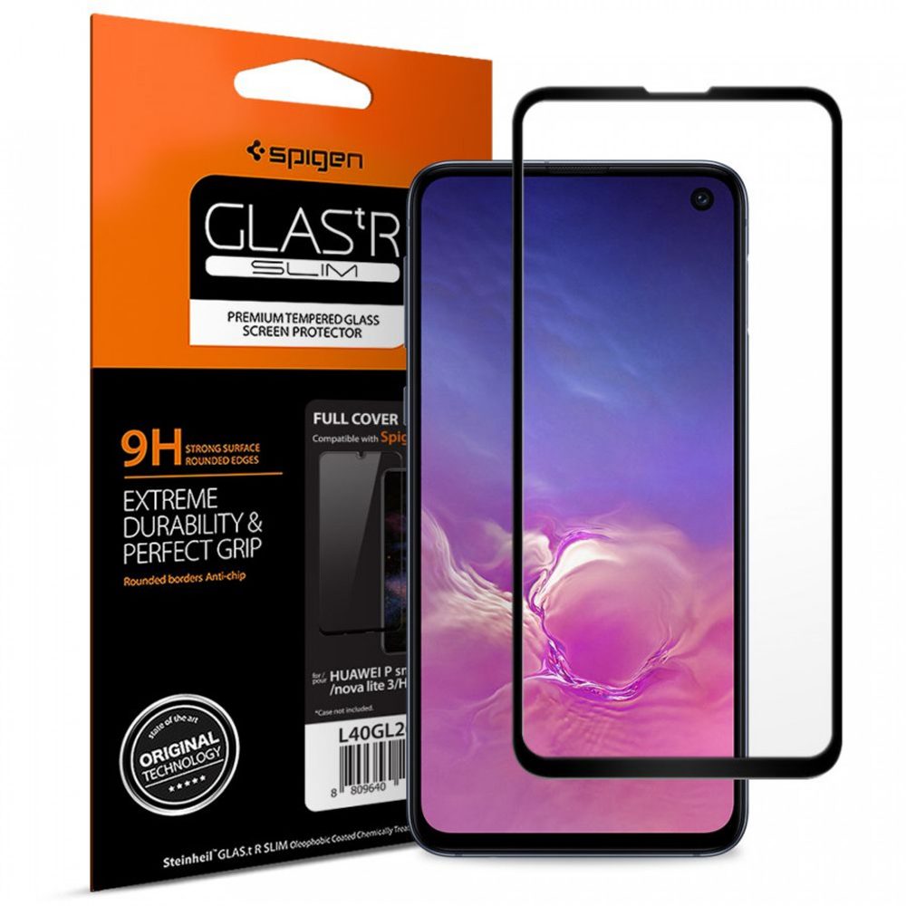 Spigen Full Cover Glass FC Tvrzené sklo, Samsung Galaxy S10e, černé