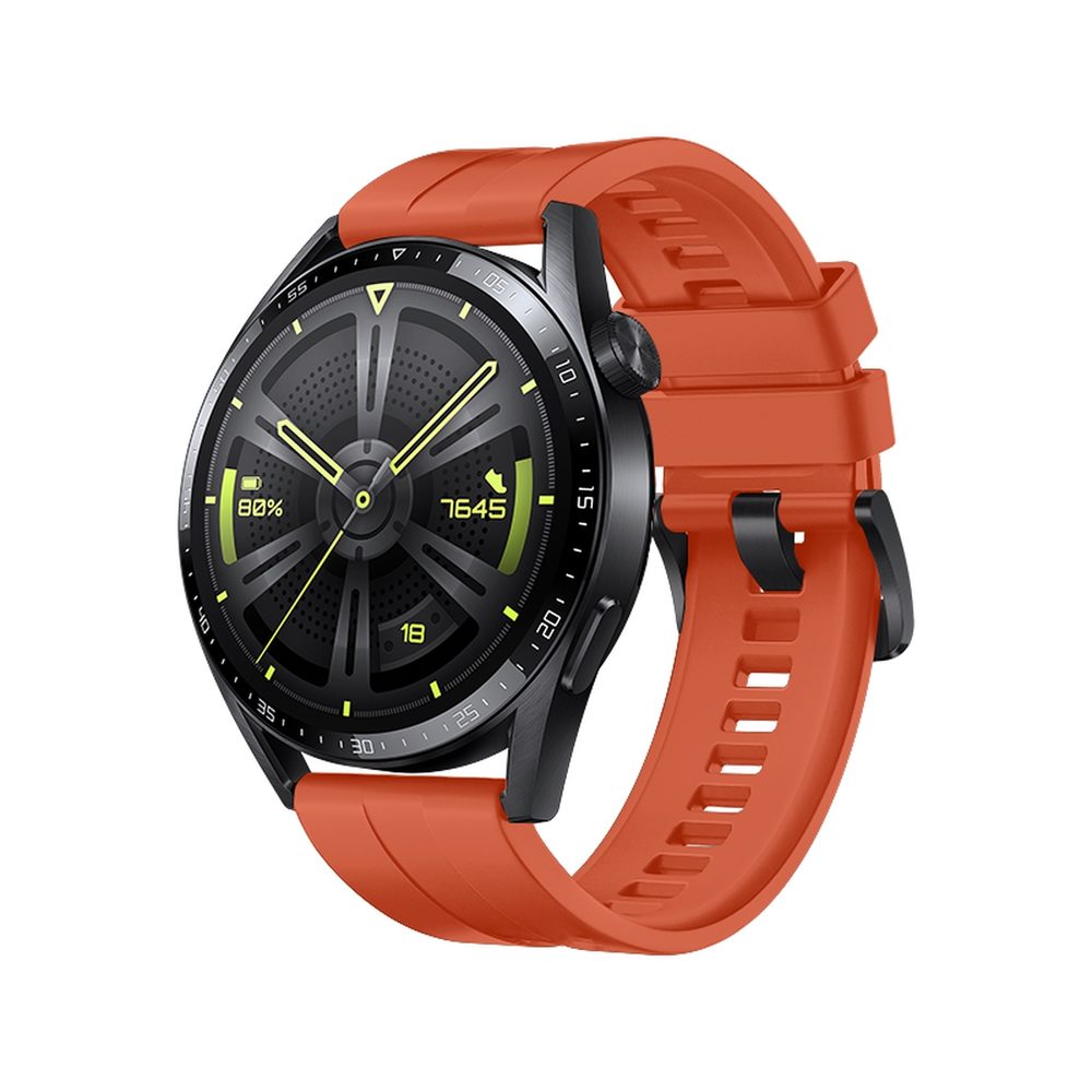 Strap One Szilikon Szíj A Huawei Watch GT 3 42 Mm-es órához, Narancssárga