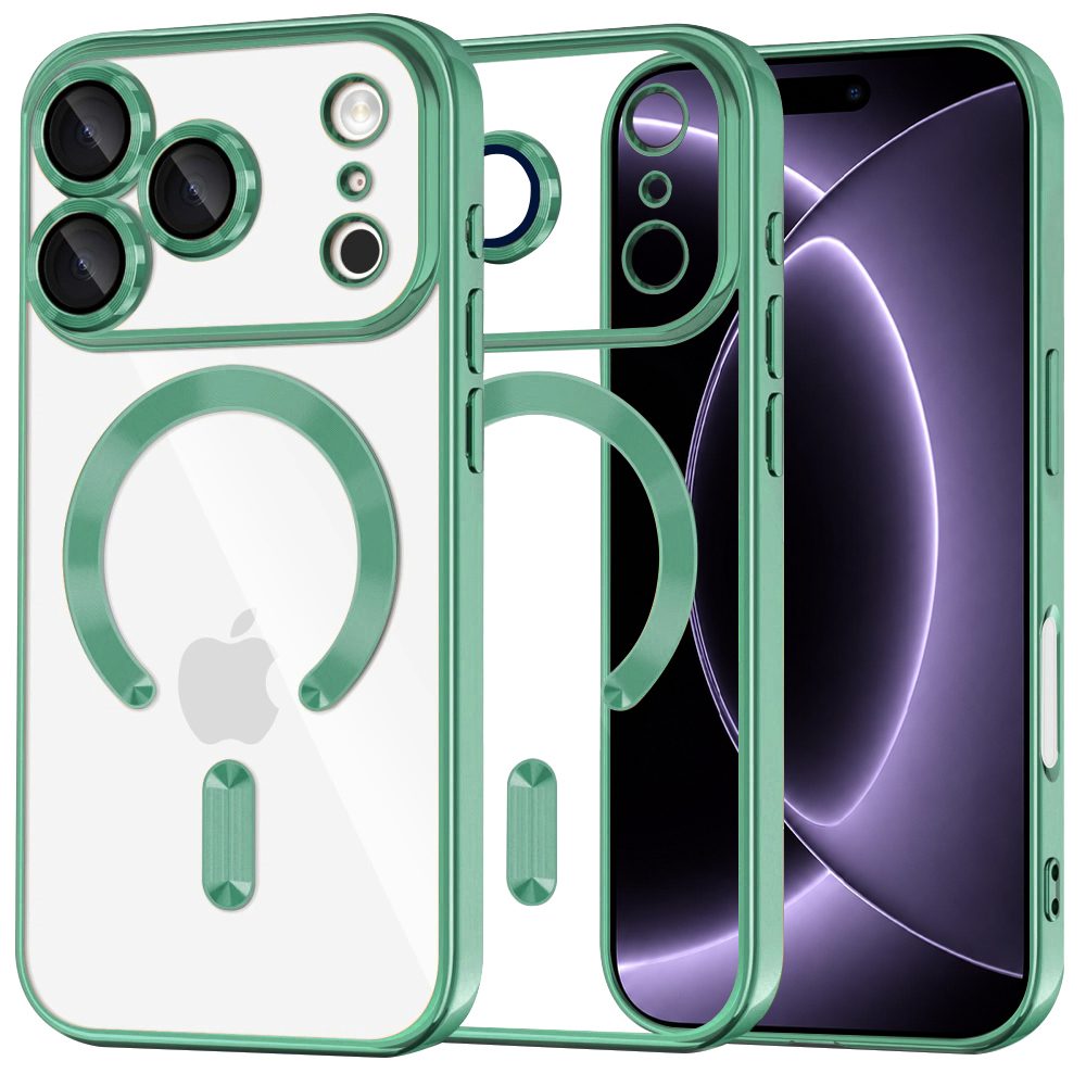 Techsuit Luxury Crystal MagSafe, iPhone 17 Pro / 18 Pro, verde