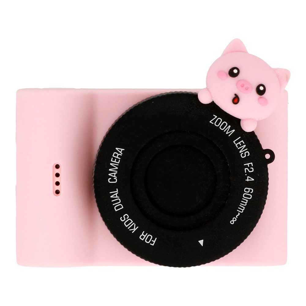 Levně Dětský fotoaparát C5 48Mpx s dotykovým displejem, WiFi, prasátko