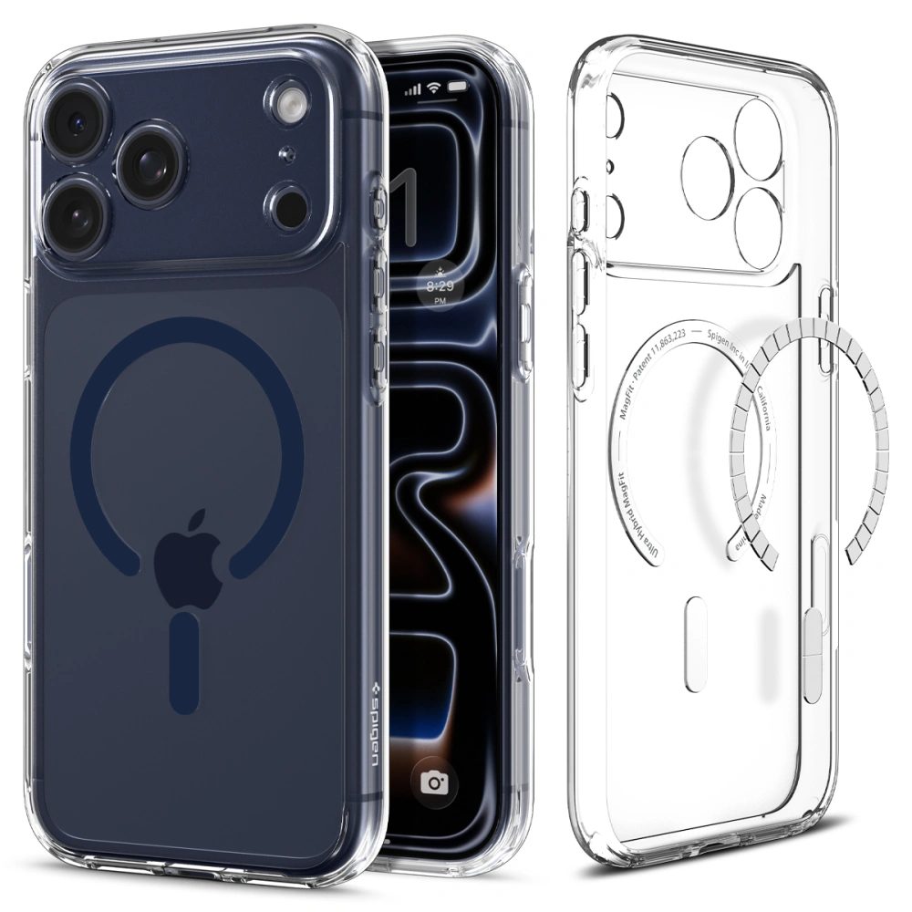 Levně Spigen Ultra Hybrid Mag s MagSafe, iPhone 17 Pro, tmavě modrý