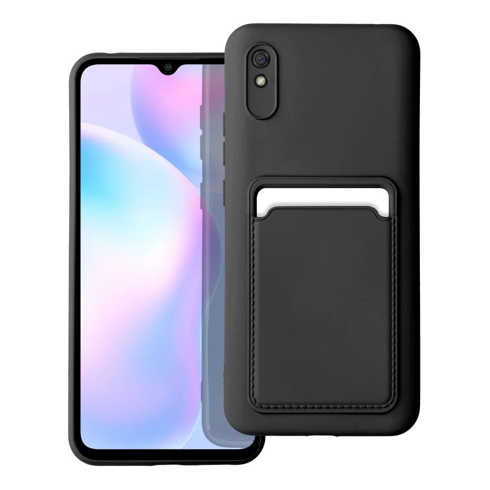 Husă Card Case, Xiaomi Redmi 9A / 9AT, Neagră