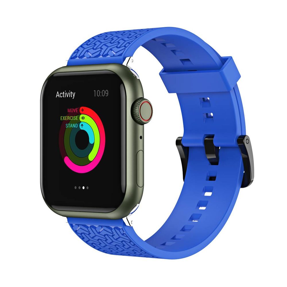 Curea Strap Y Pentru Ceasuri Apple Watch 7 / SE (45/44/42mm), Albastră
