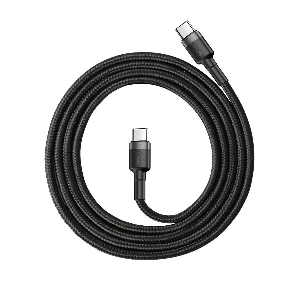 Baseus Cafule Kabel, USB-C, črno-siv, 1 M (CATKLF-GG1)