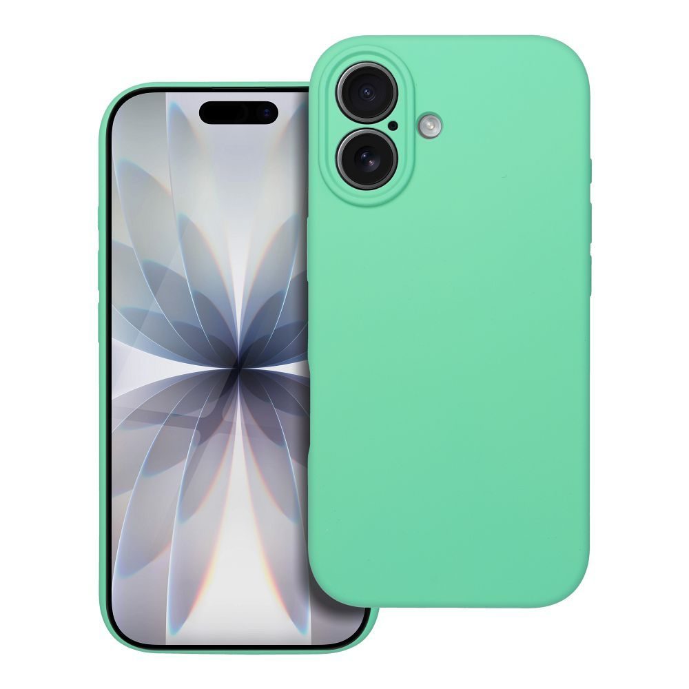 Levně Obal Silicone, iPhone 17, mátový