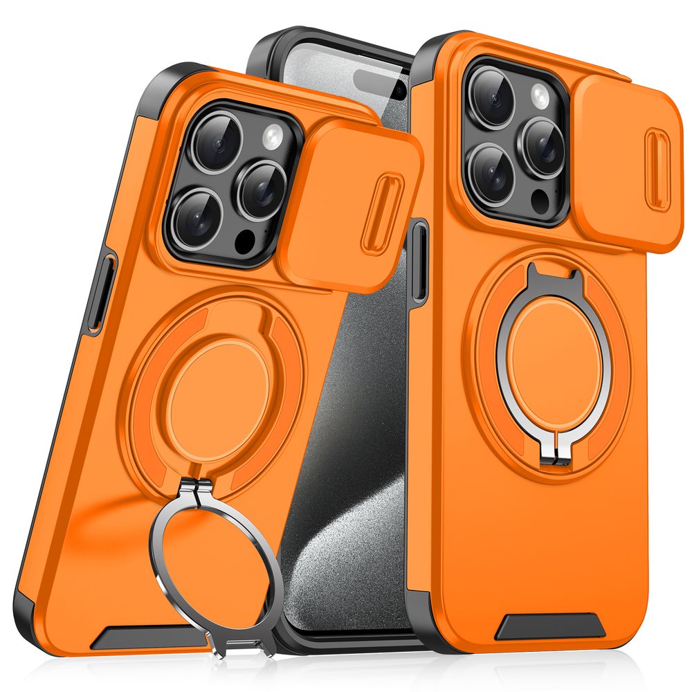 Camslide Stand tok, iPhone 15, narancssárga