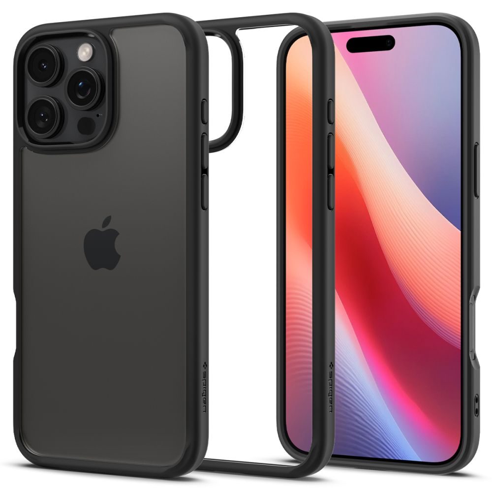 Spigen Ultra hybrid kryt na mobil, iPhone 16 Pro Max, černý