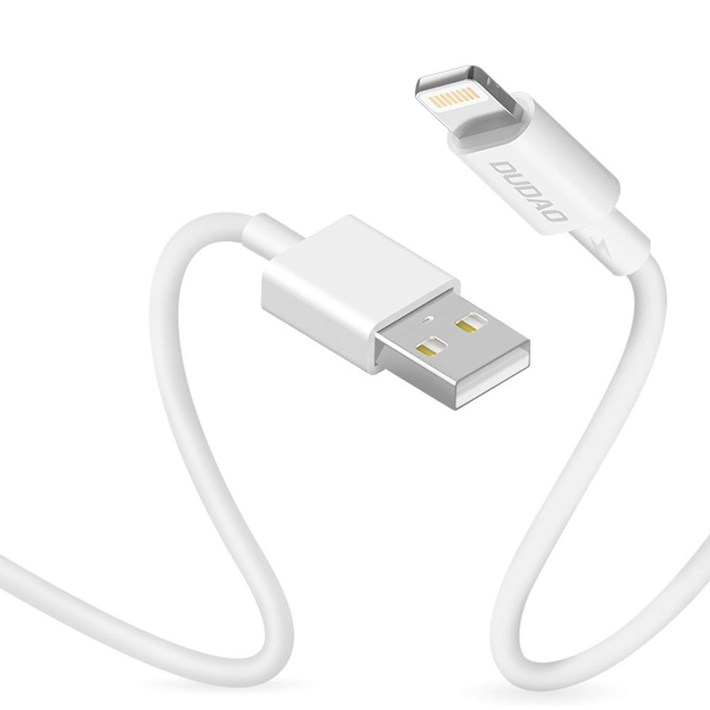 Dudao L4SL kábel USB-A - Lightning, 2A, 1 m, biely