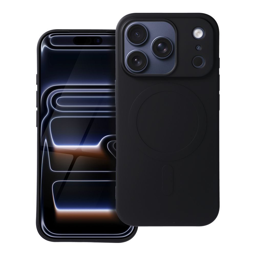 Levně Obal Silicone Mag Cover, iPhone 17 Pro, černý