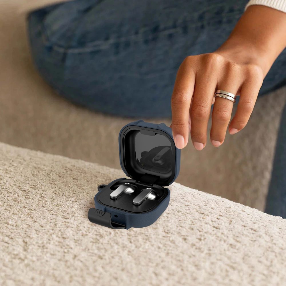 Tech-Protect Slim Hook puzdro, Samsung Galaxy Buds 4 / 4 Pro, modré