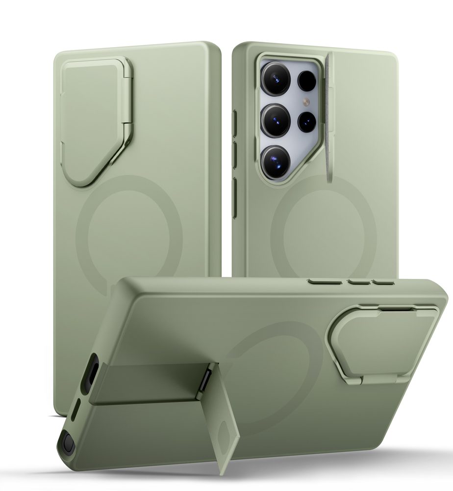 Levně Suritch MagSafe Kickstand Camprotector obal Samsung Galaxy S24 Ultra, zelený