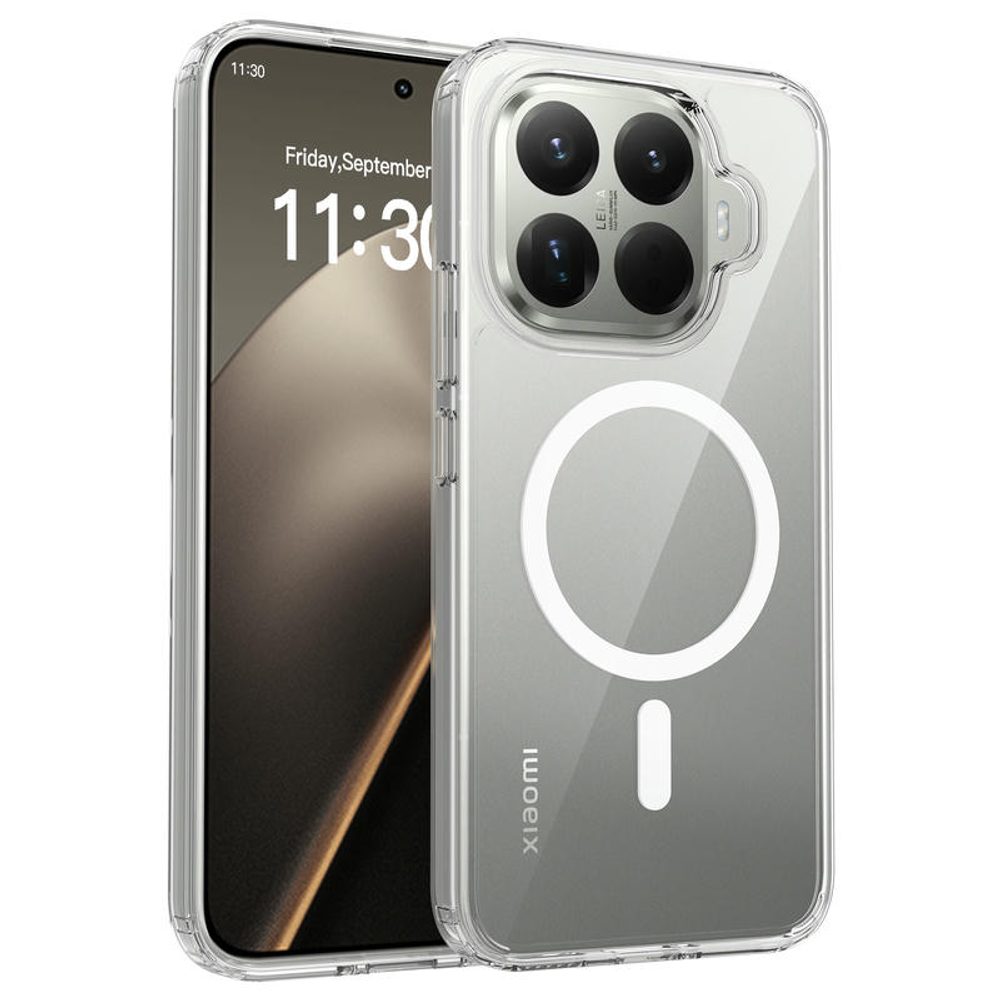 Levně Magsafe Clear obal, Xiaomi 15T Pro, průhledný
