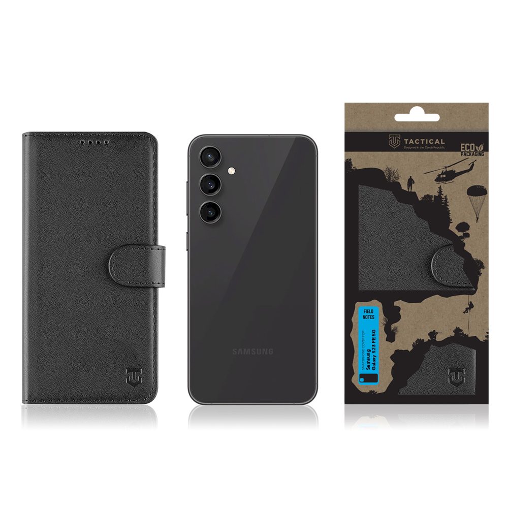 Tactical Field Notes Tok, Samsung Galaxy S23 FE 5G, Fekete