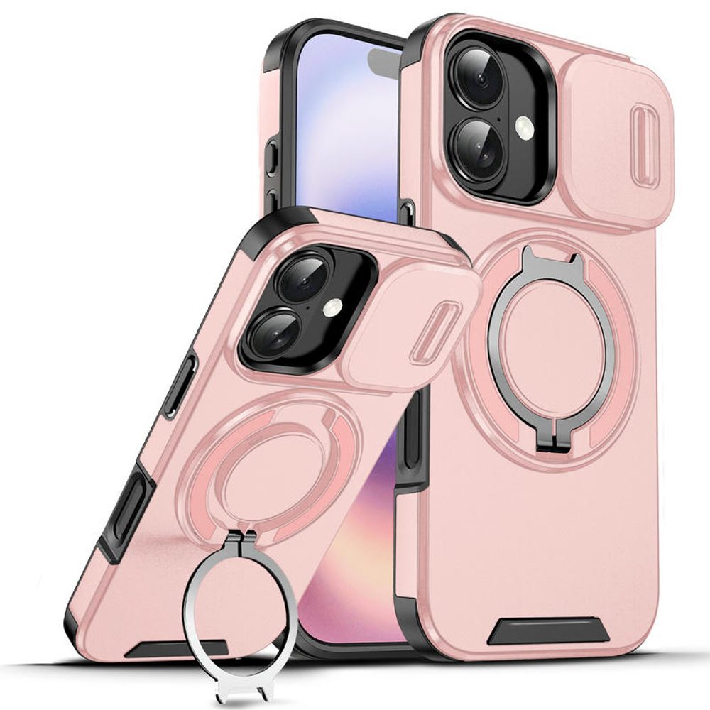 Camslide Stand obal, iPhone 17, ružový