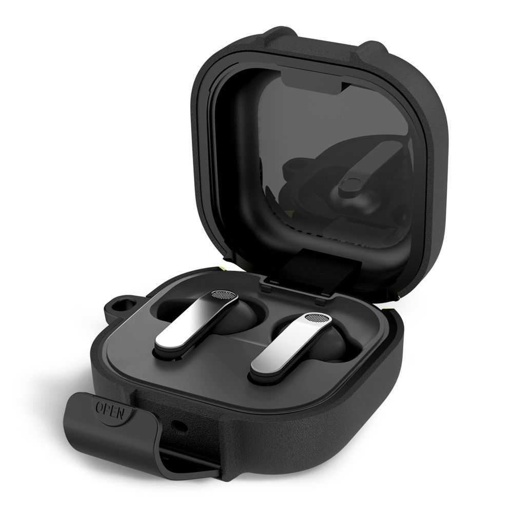 Tech-Protect Slim Hook puzdro, Samsung Galaxy Buds 4 / 4 Pro, čierne