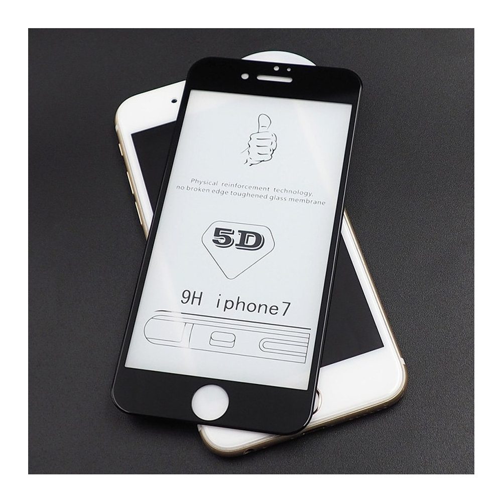 5D Tvrzené Sklo IPhone 7, 8, SE 2020 / 2022, černé