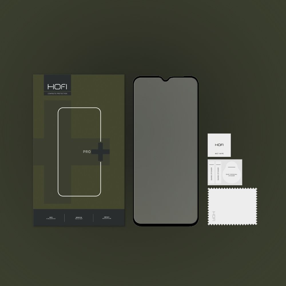 Hofi Pro+ Zaščitno Kaljeno Steklo, Motorola Moto E22 / E22i, črna