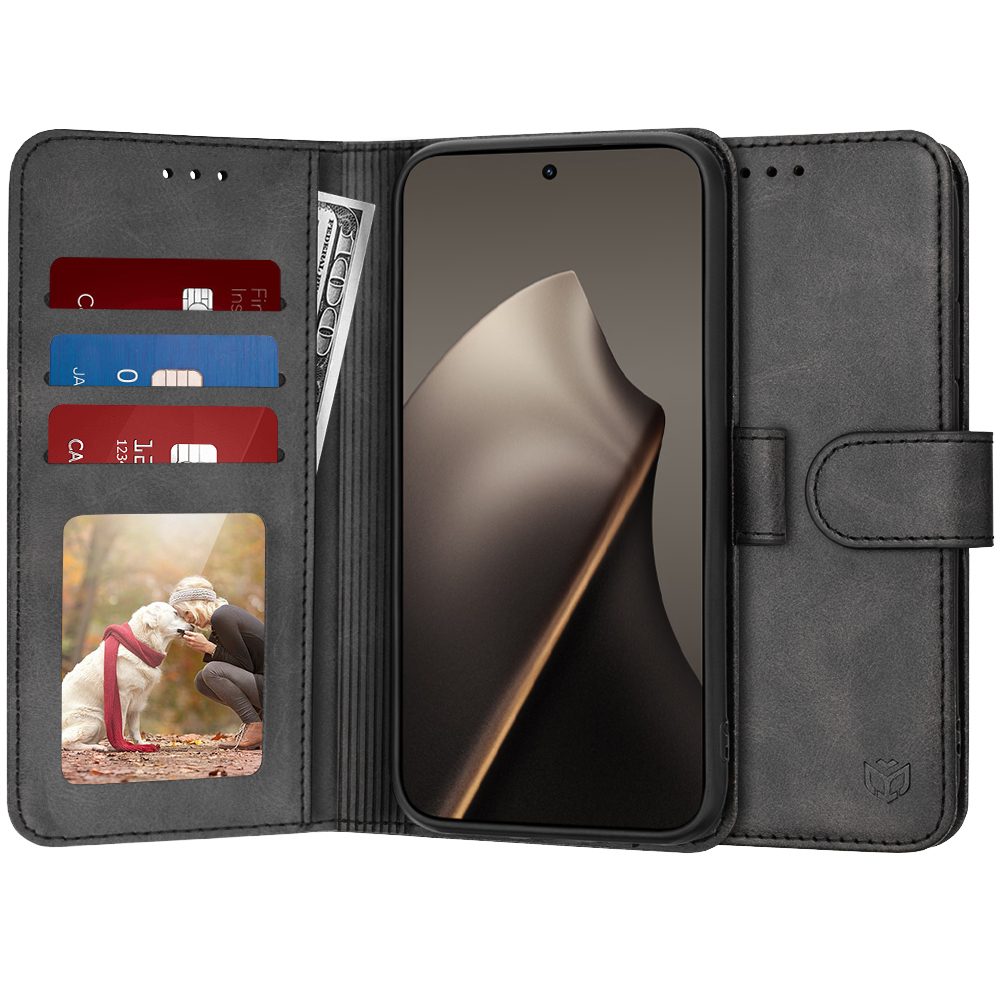 Techsuit Diary Book, Xiaomi 15T, fekete