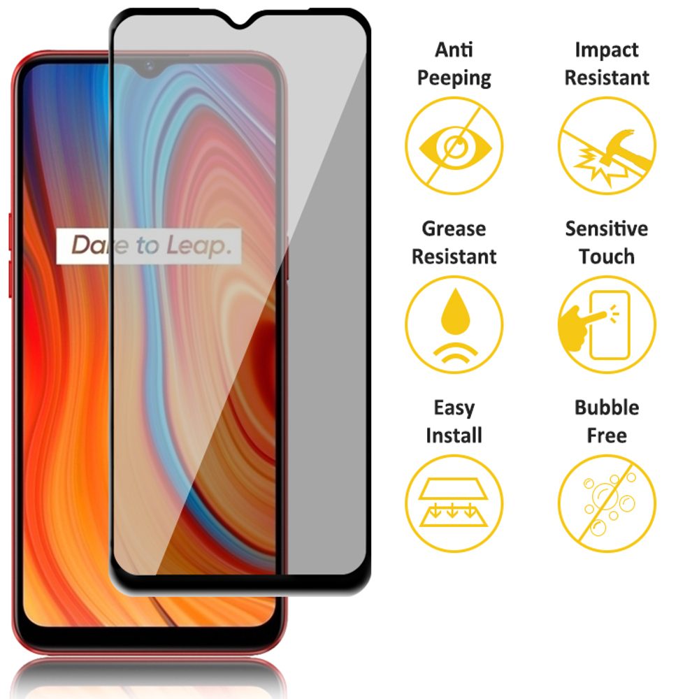 Privacy 5D Edzett üveg, Realme 10 Pro 5G