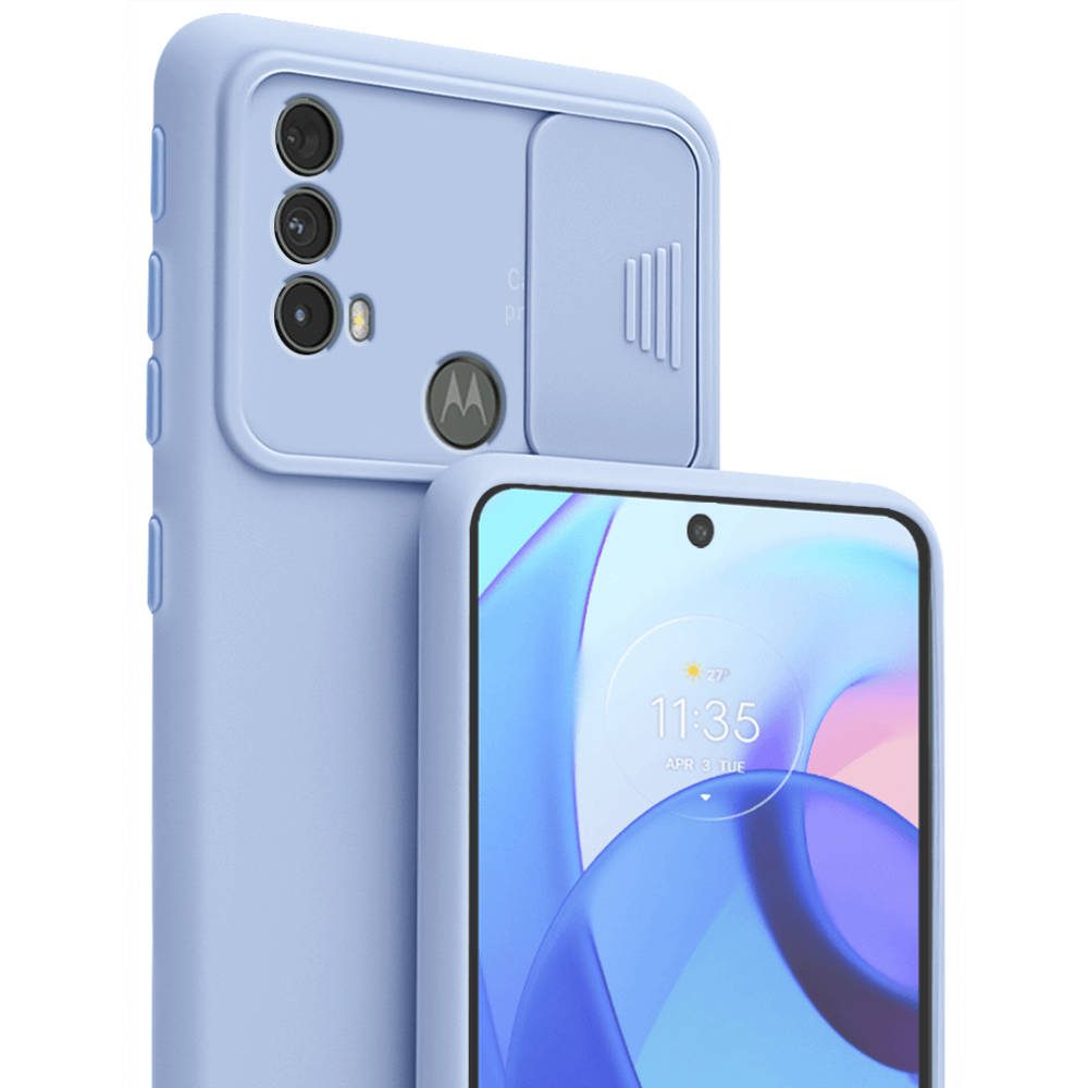 Husă Nexeri Cu Capac Pentru Cameră, Samsung Galaxy M52 5G, Albastru Deschis