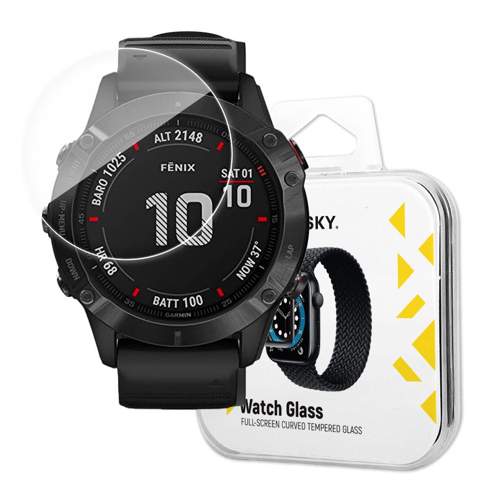 Wozinsky Watch Glass Hibrid üveg, Garmin Fenix 6X, átlátszó