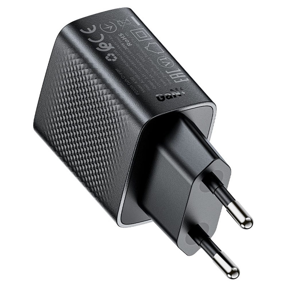 Acefast nabíjačka A102 GaN, PD 30W, USB-C, čierna