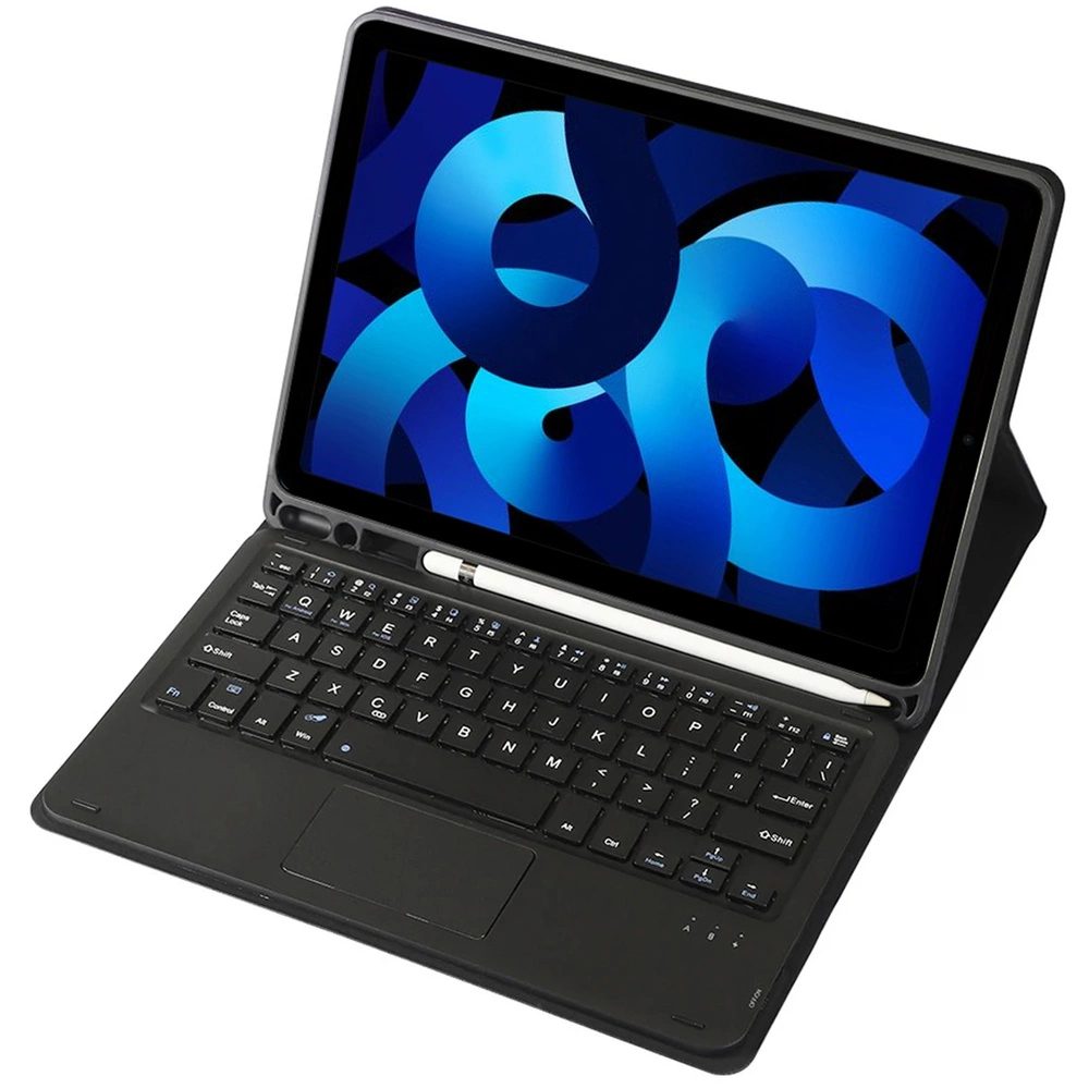 Bluetooth billentyűzetet tartalmazó tok iPad Air 5, fekete