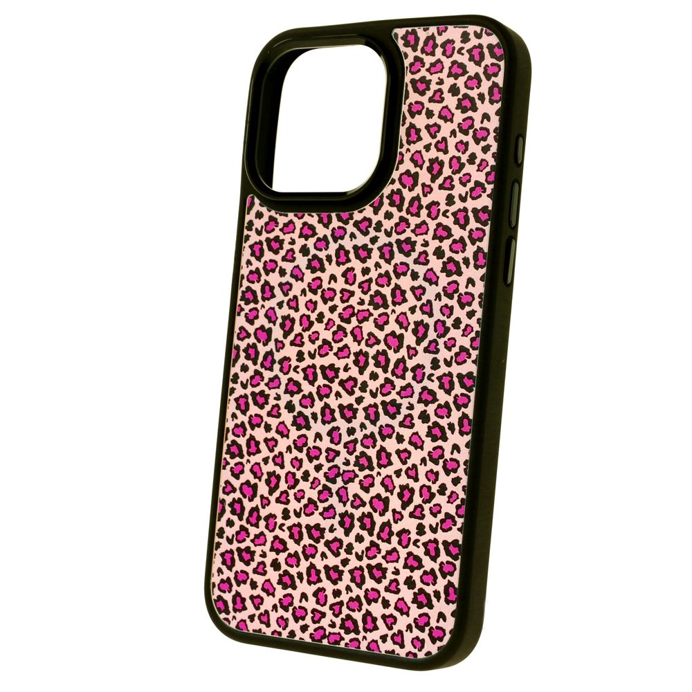 Momanio obal s MagSafe, iPhone 15, Pink Leopard