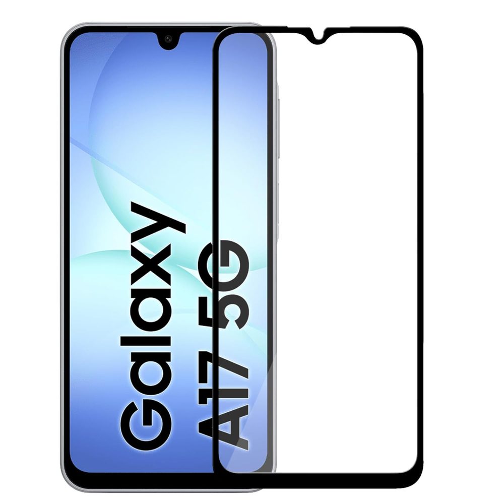 Levně 5D Samsung Galaxy A17, Tvrzené sklo, černé