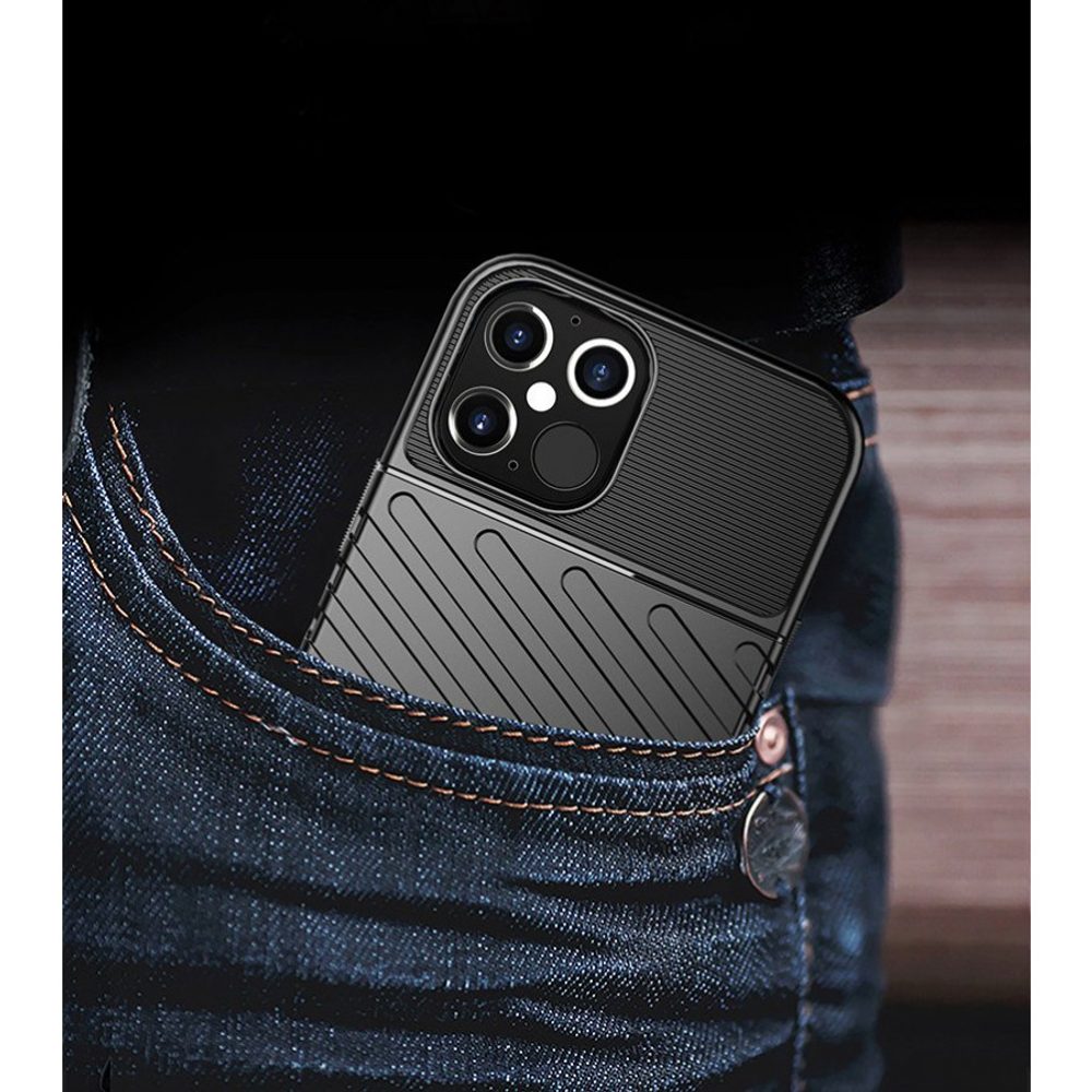 Thunder Ovitek, IPhone 12 Pro MAX, črn