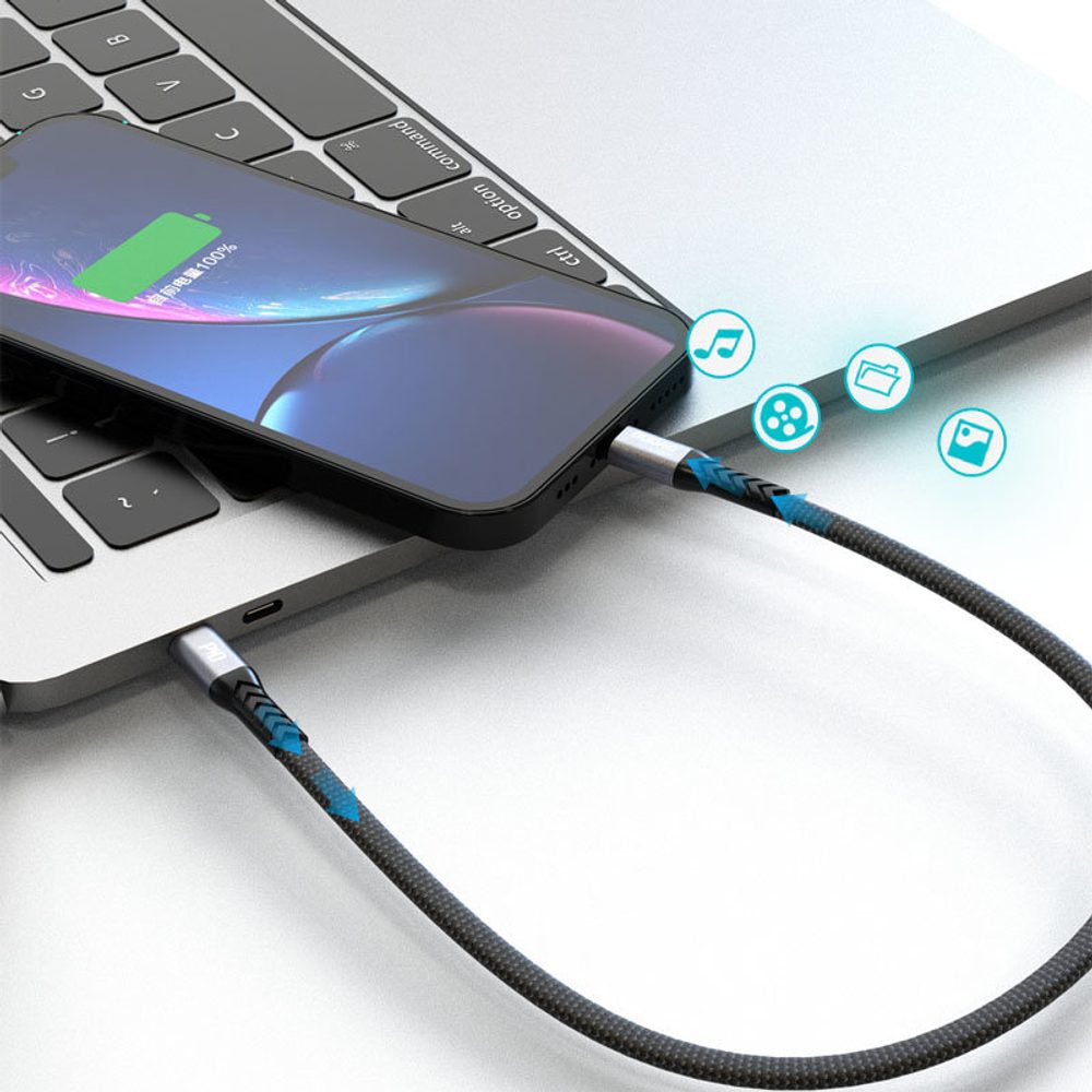 Dudao L10P Kabel USB C - Lightning, PD20W, černý