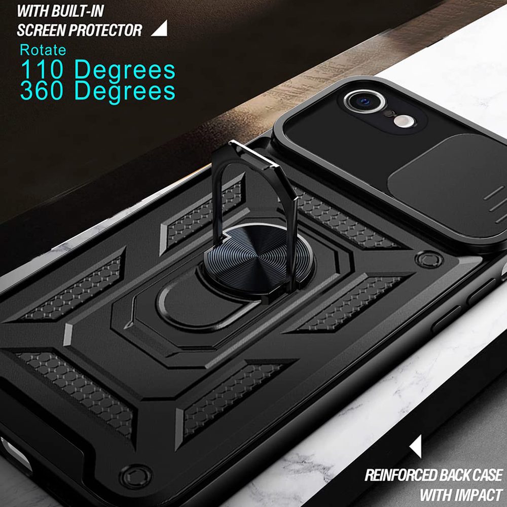 Techsuit CamShield, iPhone 16e / 17e, čierny