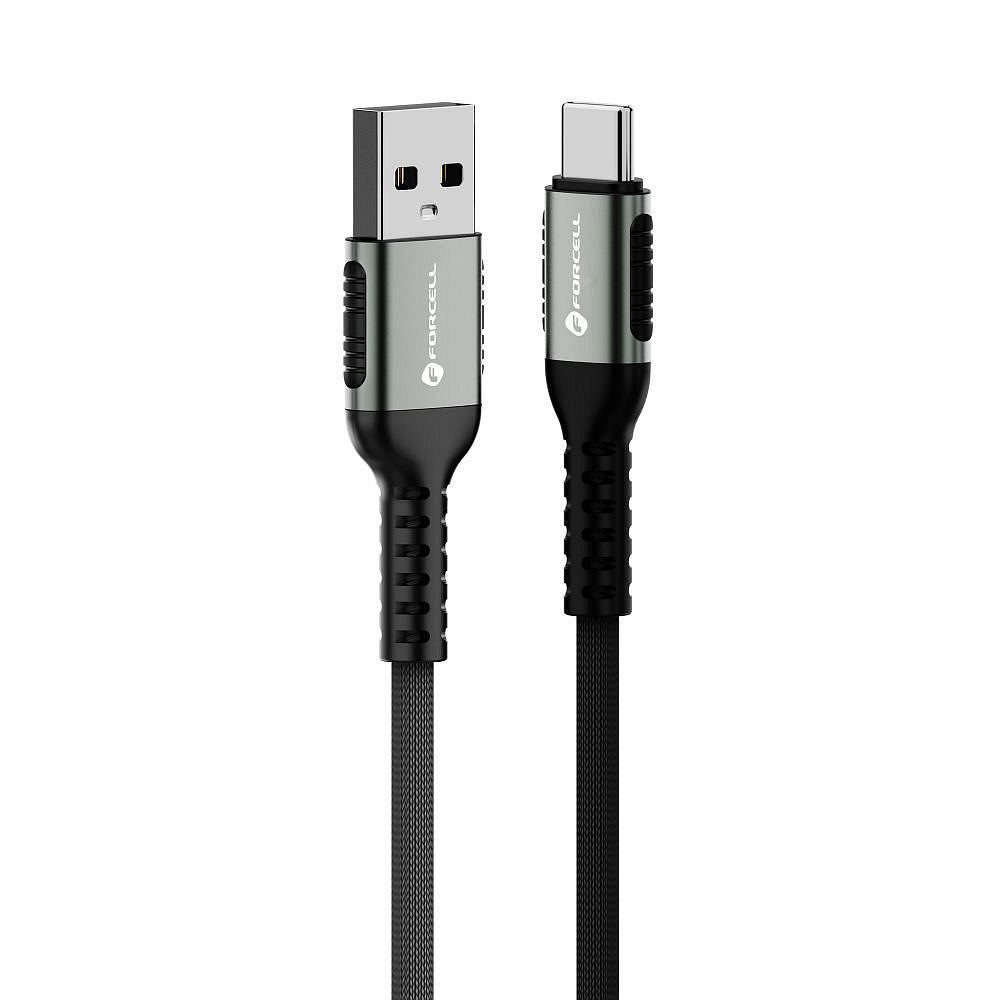 Forcell F-Energy kábel USB A - USB-C, QC4.0, 3A, 66W, 0,25 m, čierny
