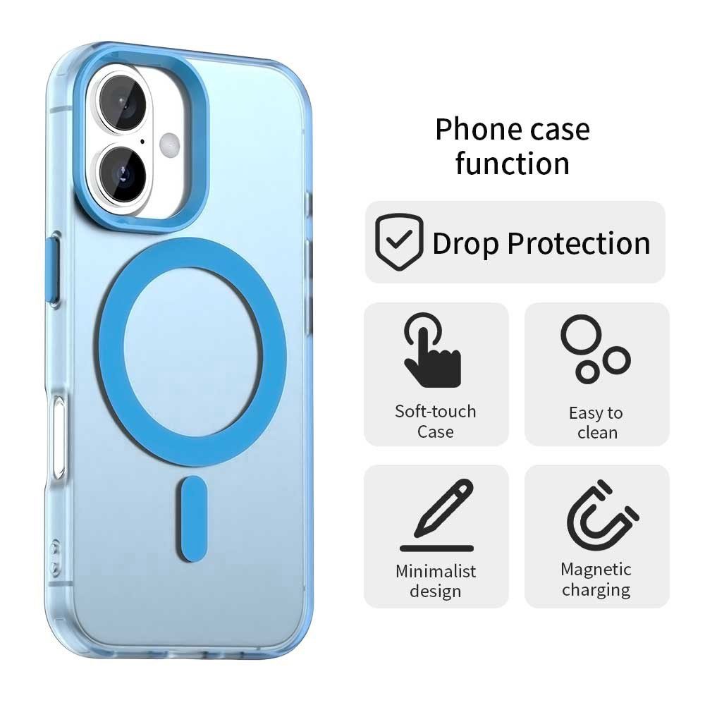 Techsuit CandyCase MagSafe, iPhone 17, modrý