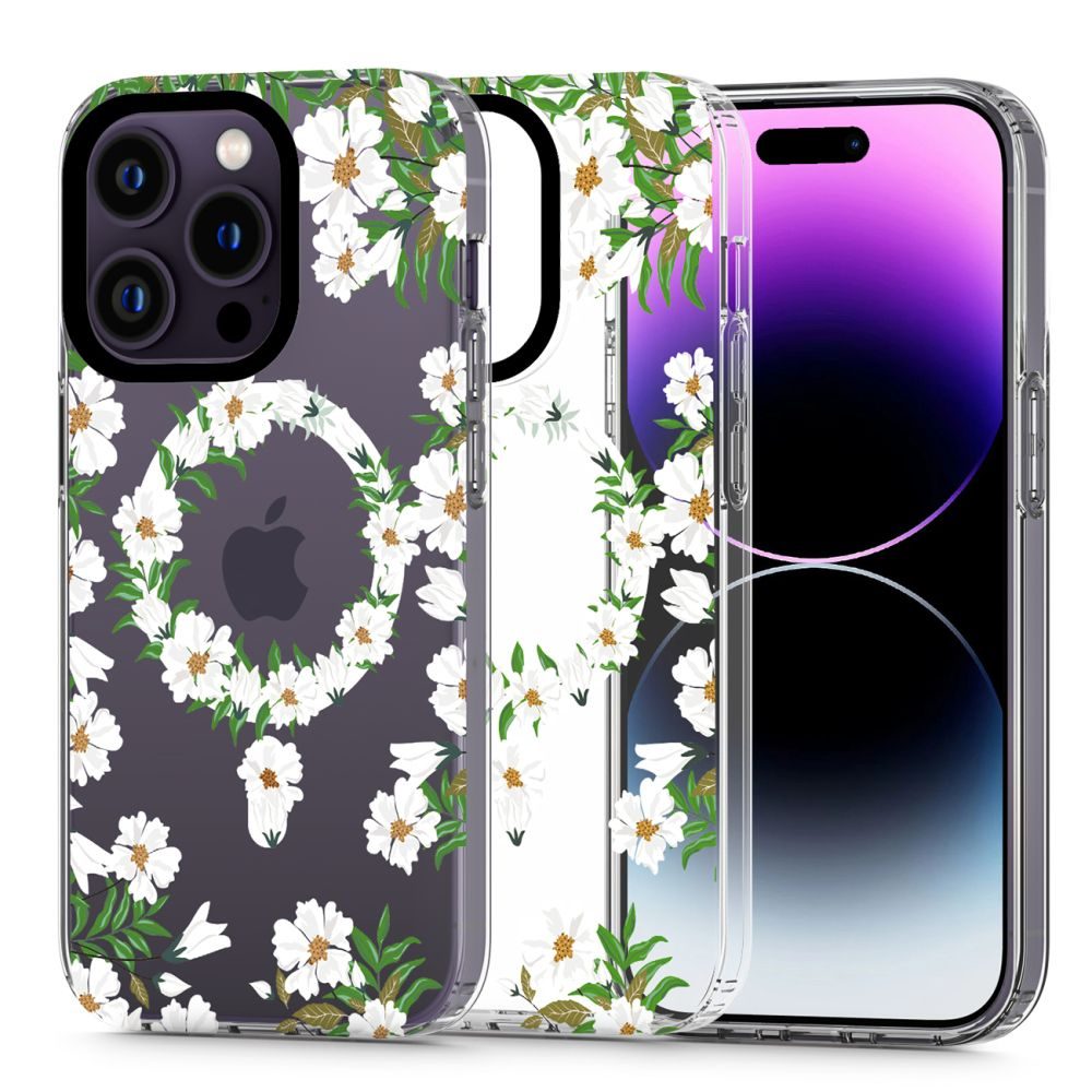 Tech-Protect Magmood, IPhone 13 Pro, Fehér Százszorszép