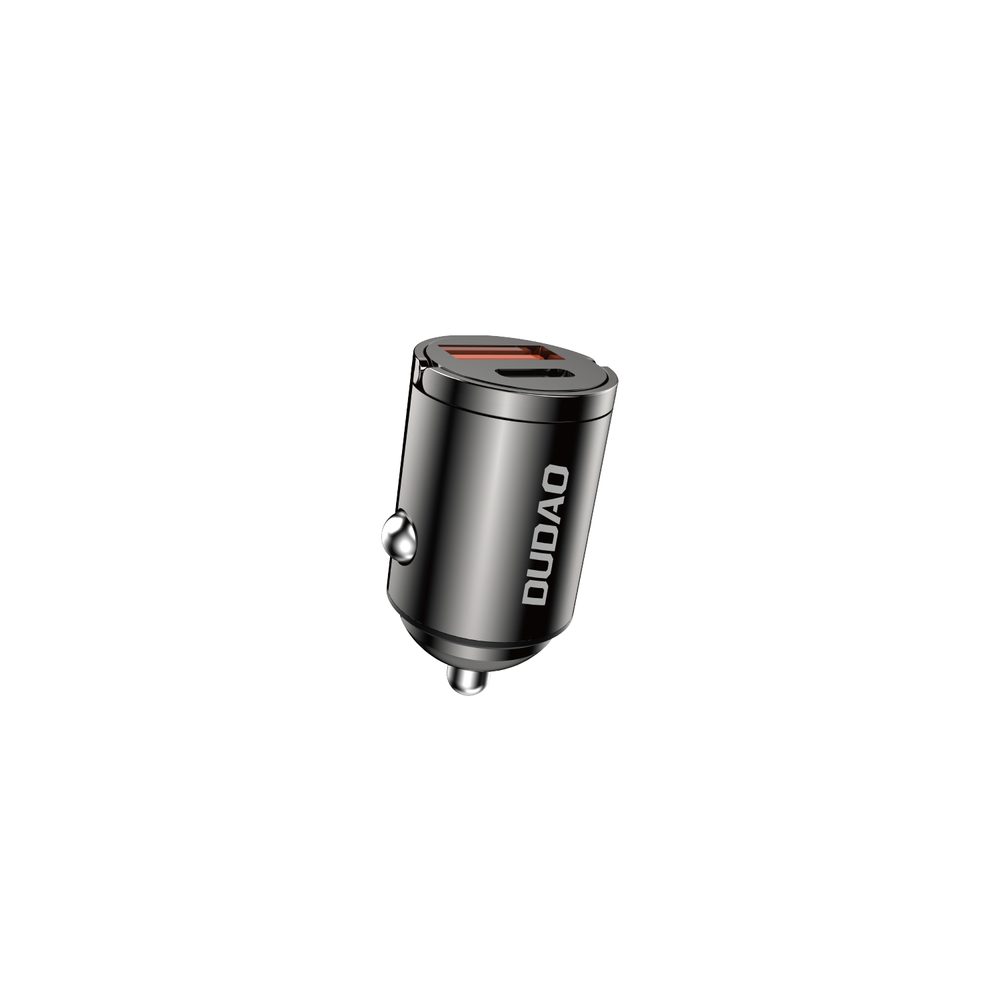 Levně Dudao R3MAX mini autonabíječka, 48W QC PD, černá