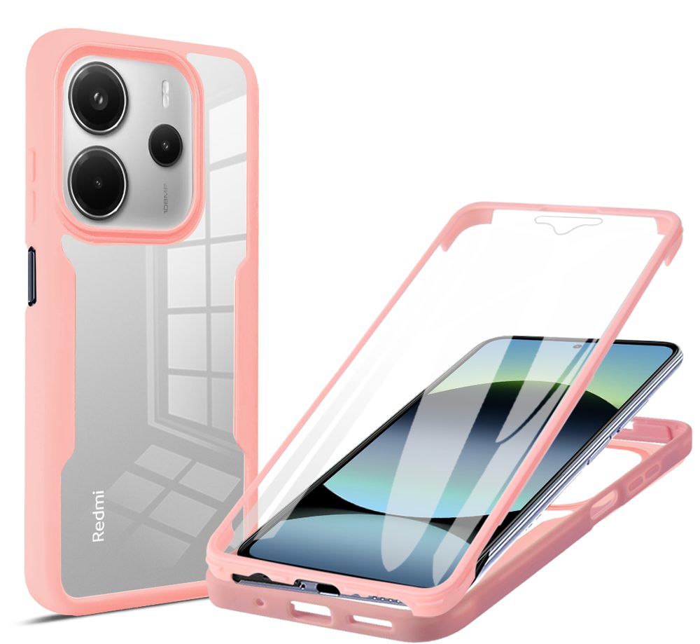 Levně JP Defense colorful obal, Xiaomi Redmi Note 14 5G, růžový